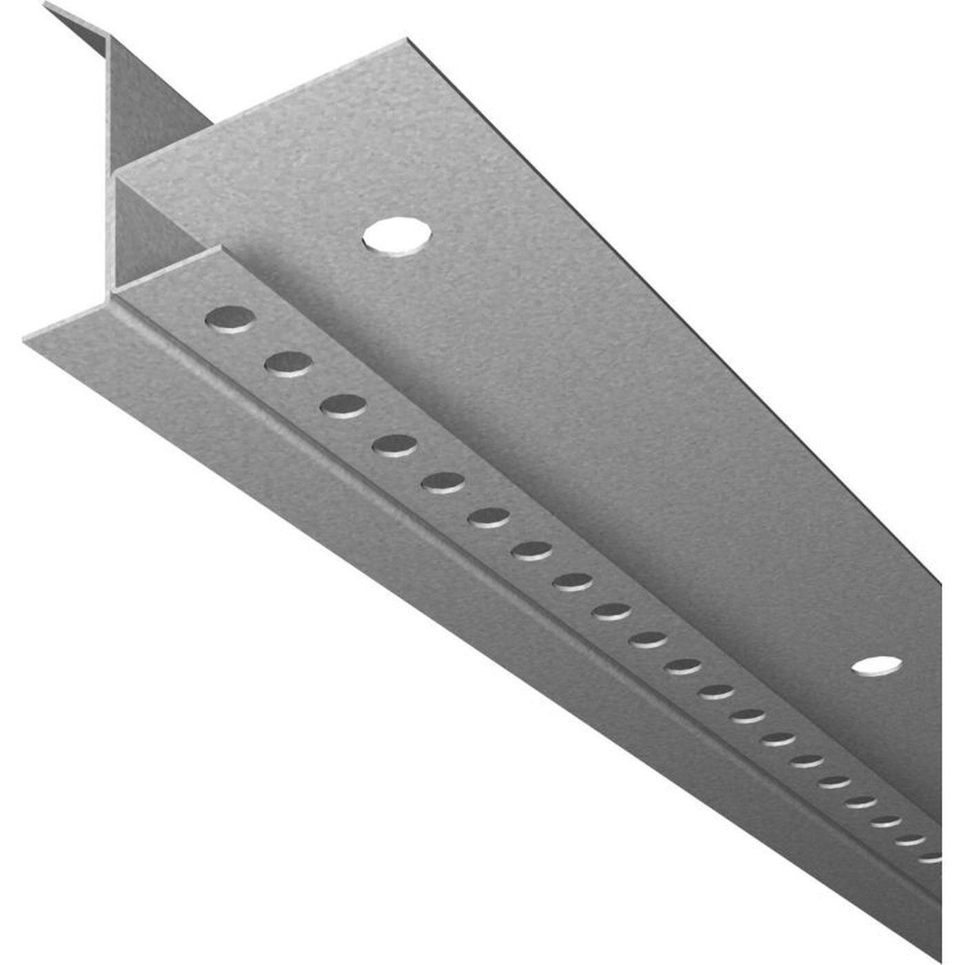 2m LED Trockenbauprofil ADD für Voutenbeleuchtung 50mm Sichtschenkel Stahl Zinkblech