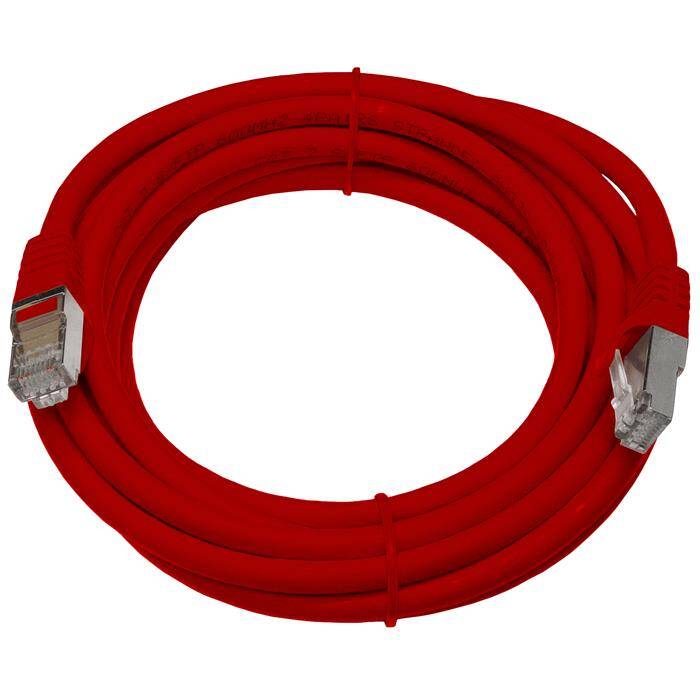 3m RJ-45 Netzwerkkabel Patchkabel CAT7 Rot S/FTP Ethernet DSL LAN CAT.7