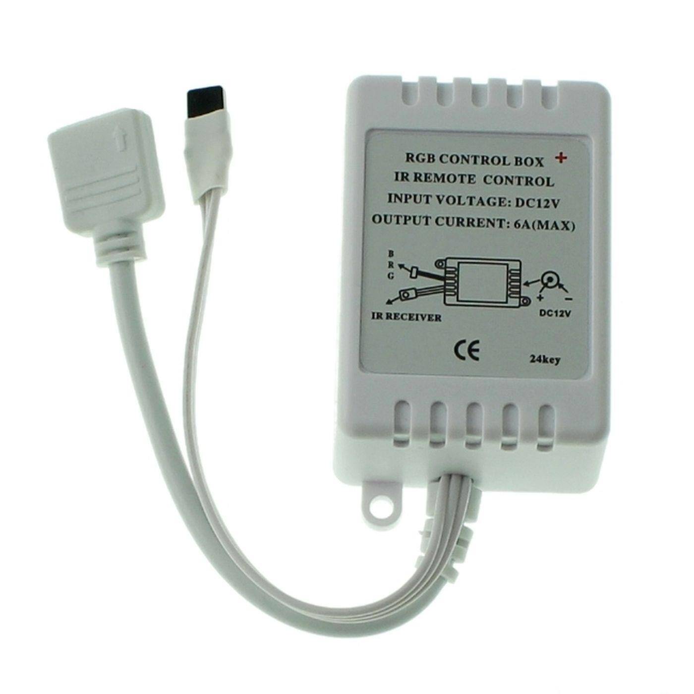 RGB LED 24Key Controller 12V 72W RGB; 4-Pin Plug + Play