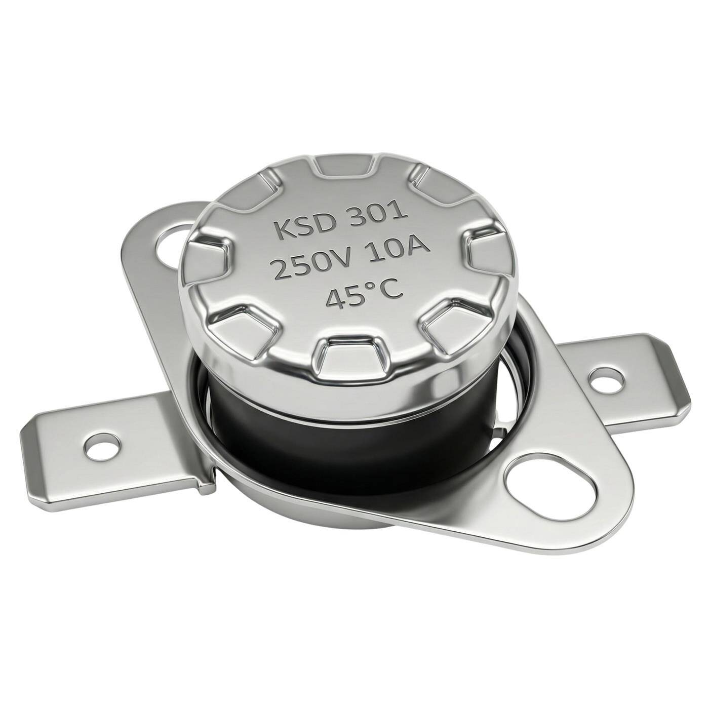 Thermal switch 45°C NC contact 250V 10A Temperature switch thermostat KSD301 Bimetal Thermal protection