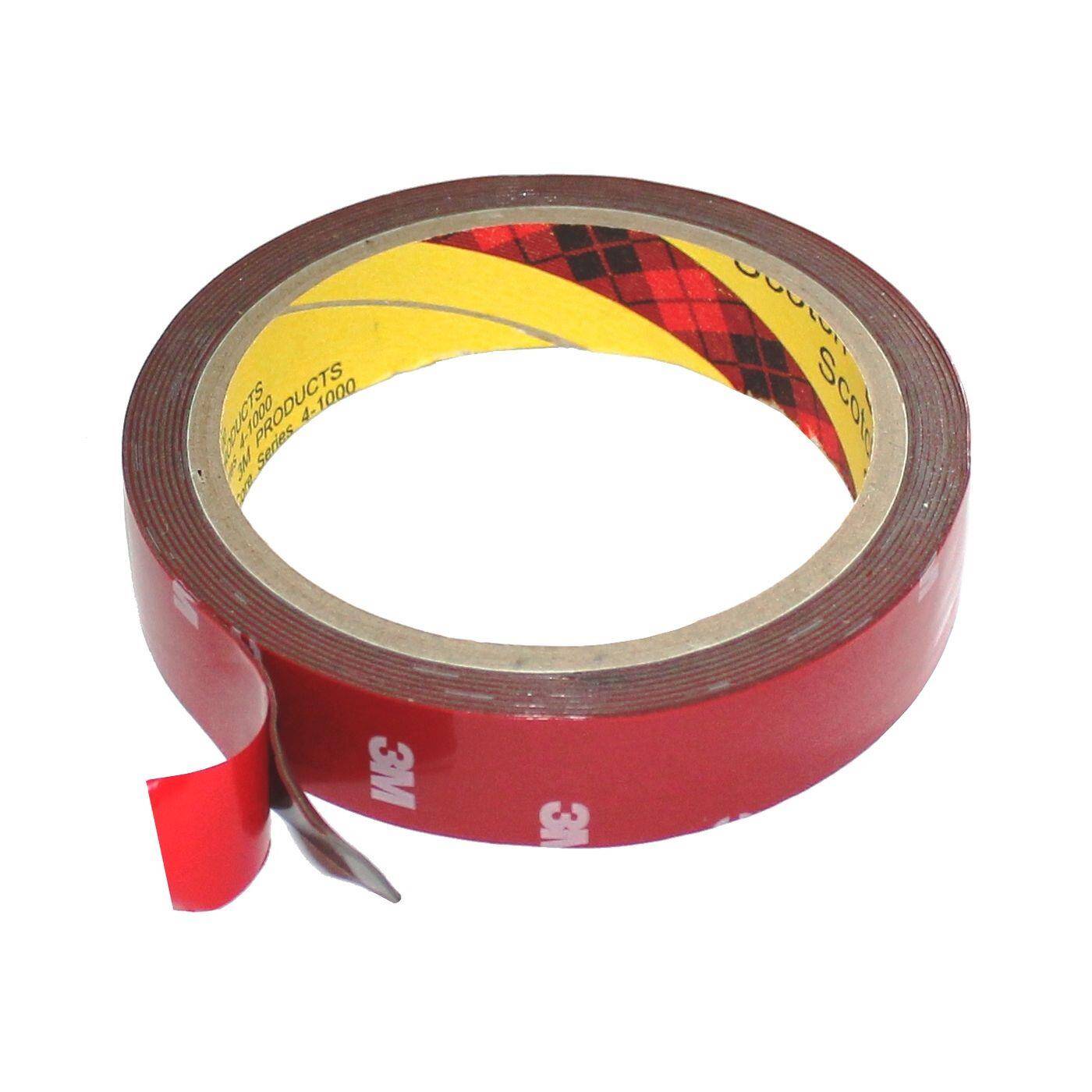 3M Doppelseitiges Klebeband 4229P dunkelgrau 3m 20mm breit I Extra starkes Auto Montageband aus Schaum I Schaumklebeband doppelseitig und hitzebeständig