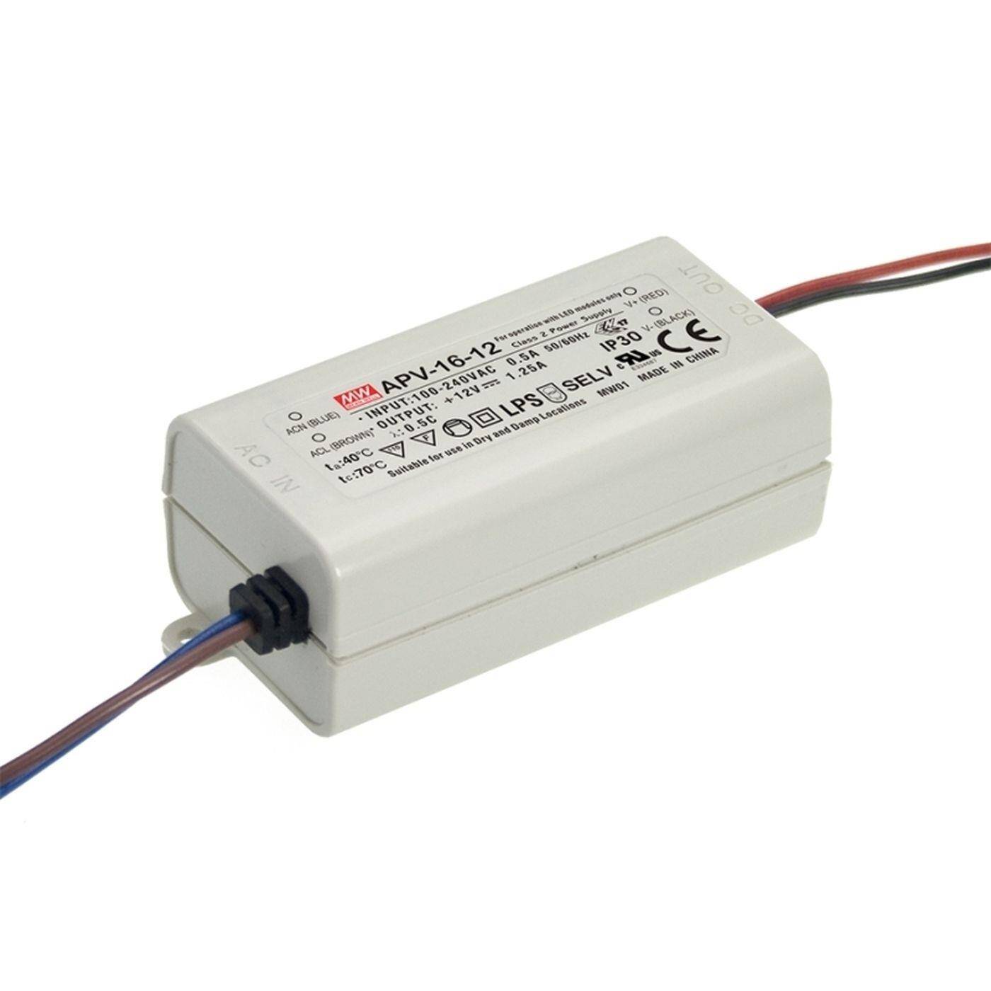 MEAN WELL APV-16-24 16W 24V 0,67A LED power supply
