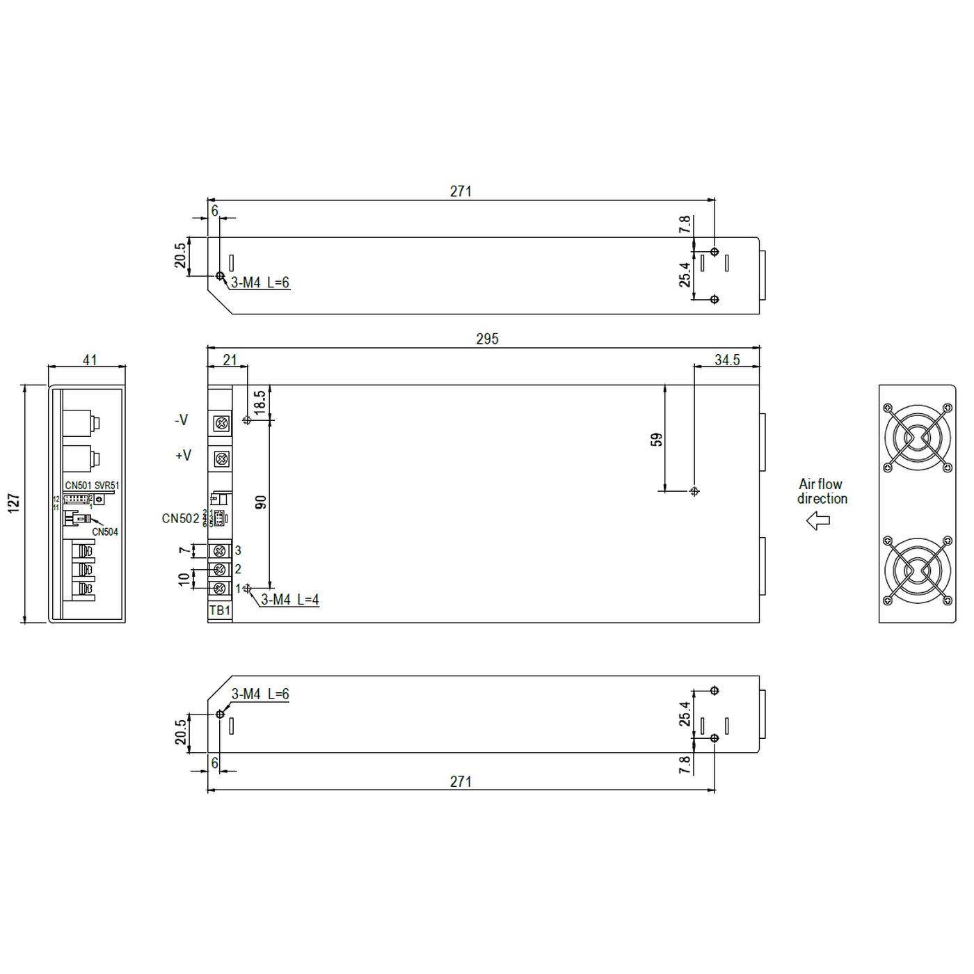 RSP-2000-12 1200W 12V 100A Industrielles Netzteil