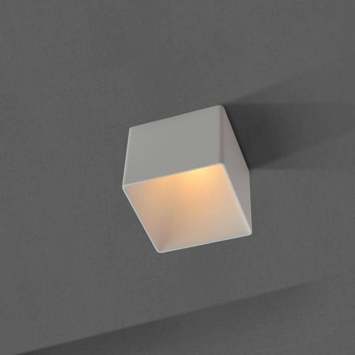 LED Recessed ceiling lamp Square Blocky 9W 550lm Warm White 2700K 70x70mm 24°