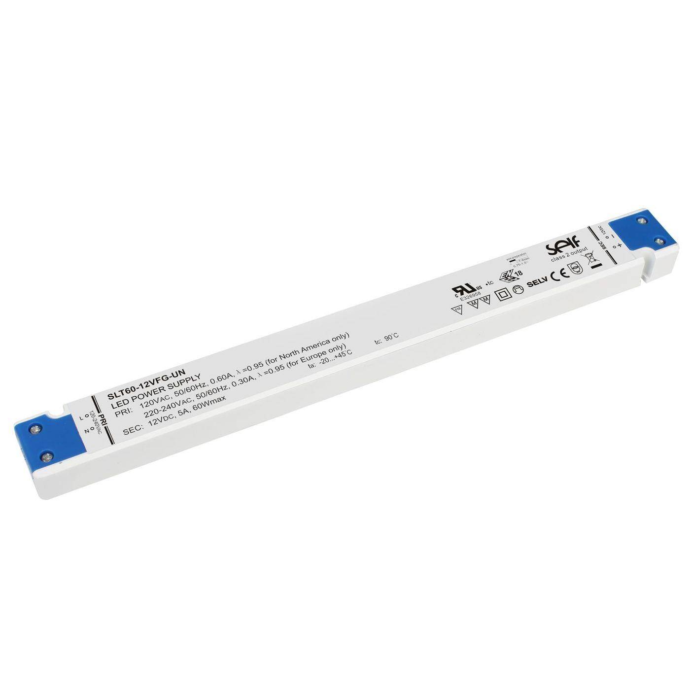 SLT60-12VFG-UN 60W 12V 5A LED power supply Transformer Driver for furniture extremely flat SLT60-12VFG-UN 60W 12V 5A LED power supply Transformer Driver for furniture extremely flat