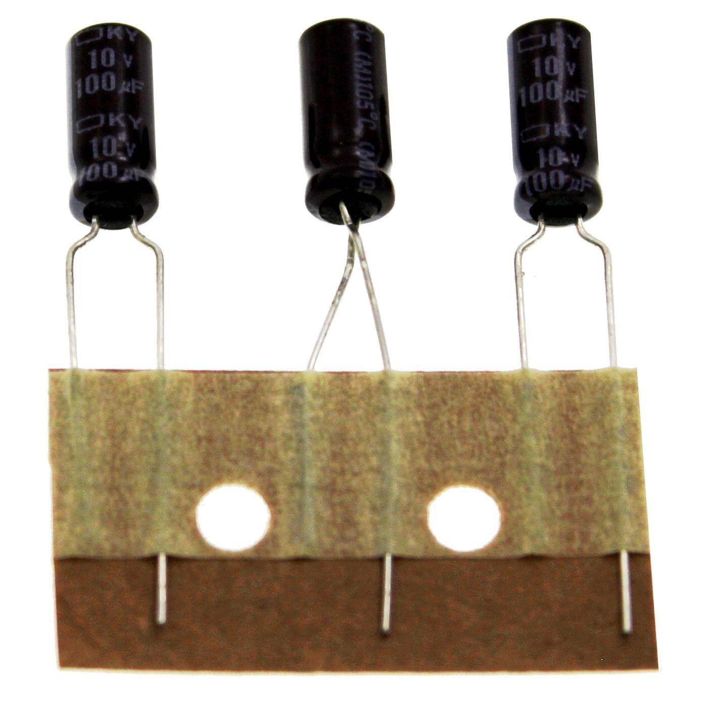 Elko Kondensator Radial 100µF 10V | Elektrolytkondensator bis zu einer Temperatur von 105°C | 5x11mm | 100uF EKY-100ETC101ME11D United Chemi-Con