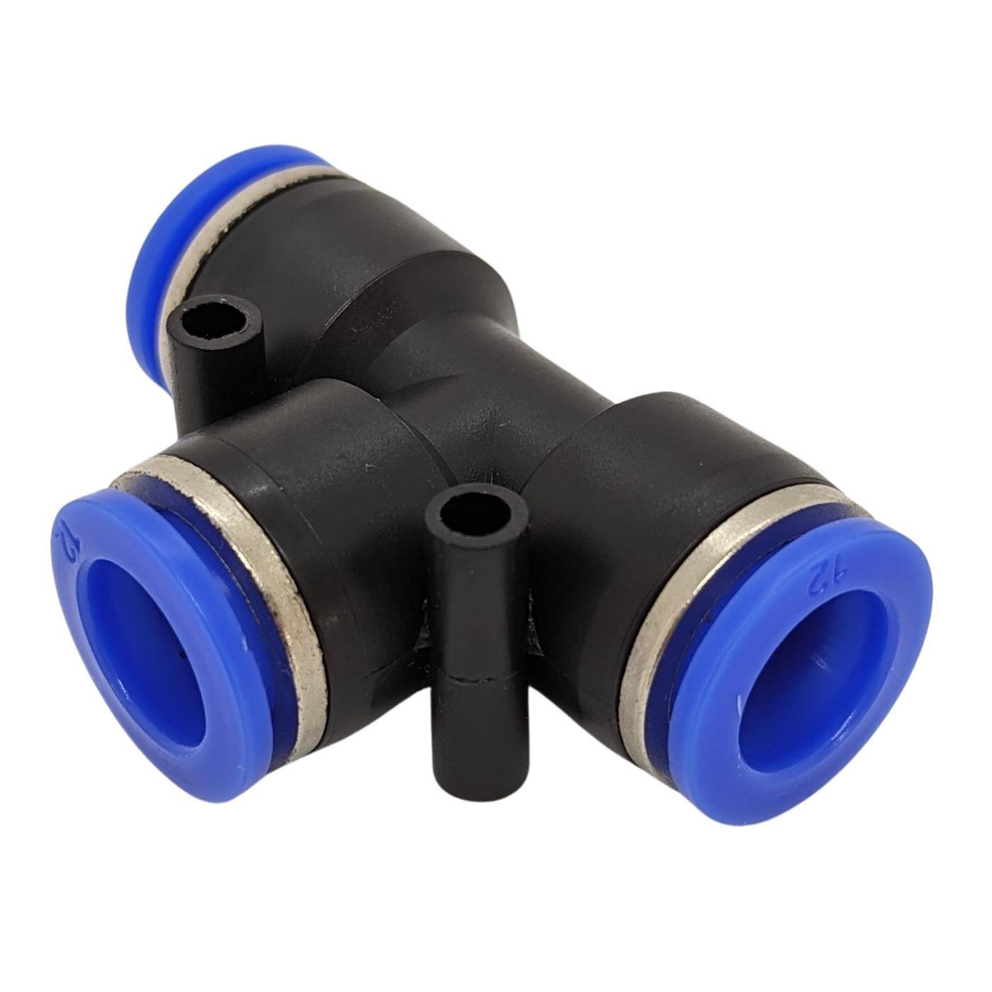 PU Schlauch T-Steckverbinder 12mm T-Stück Push-in pneumatischer Steckverbinder T-Verteiler Druckluft & Automatisierung