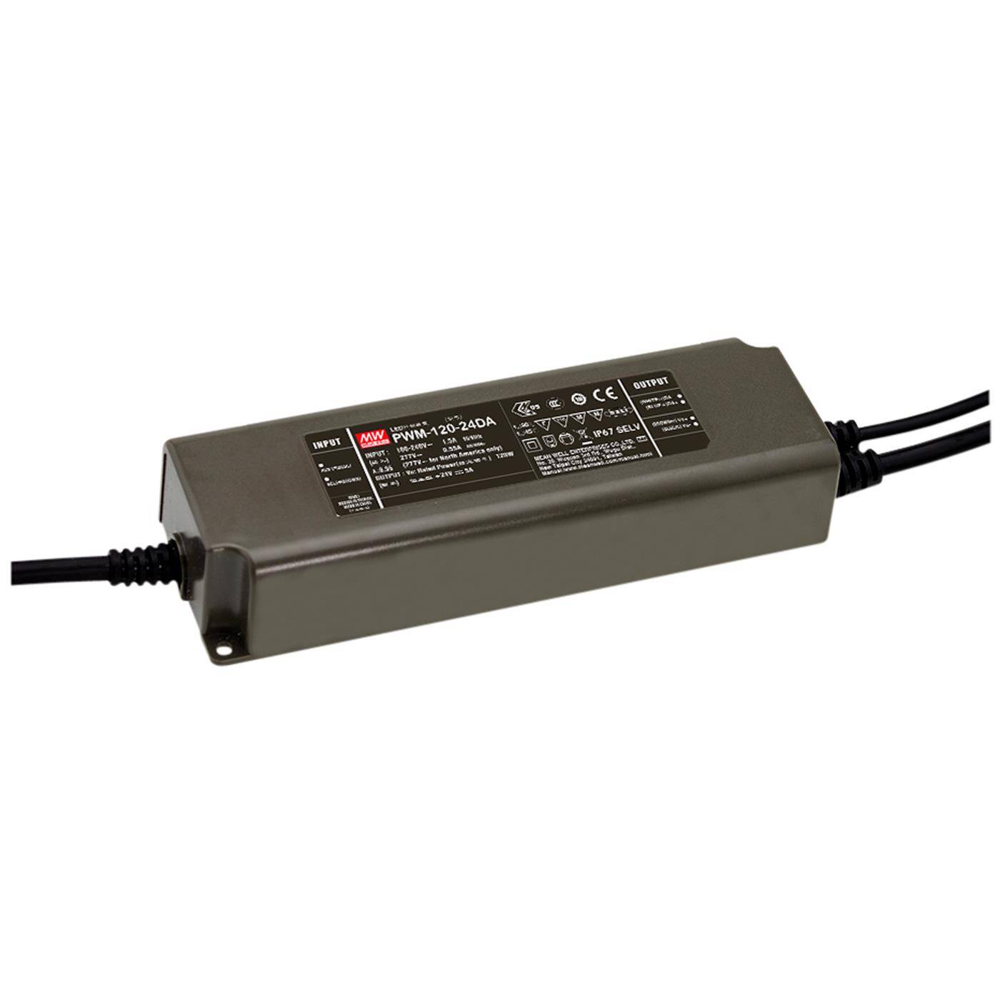 MEAN WELL PWM-120-24DA2 120W 24V 5A LED Netzteil IP65 Dimmbar DALI2 PWM