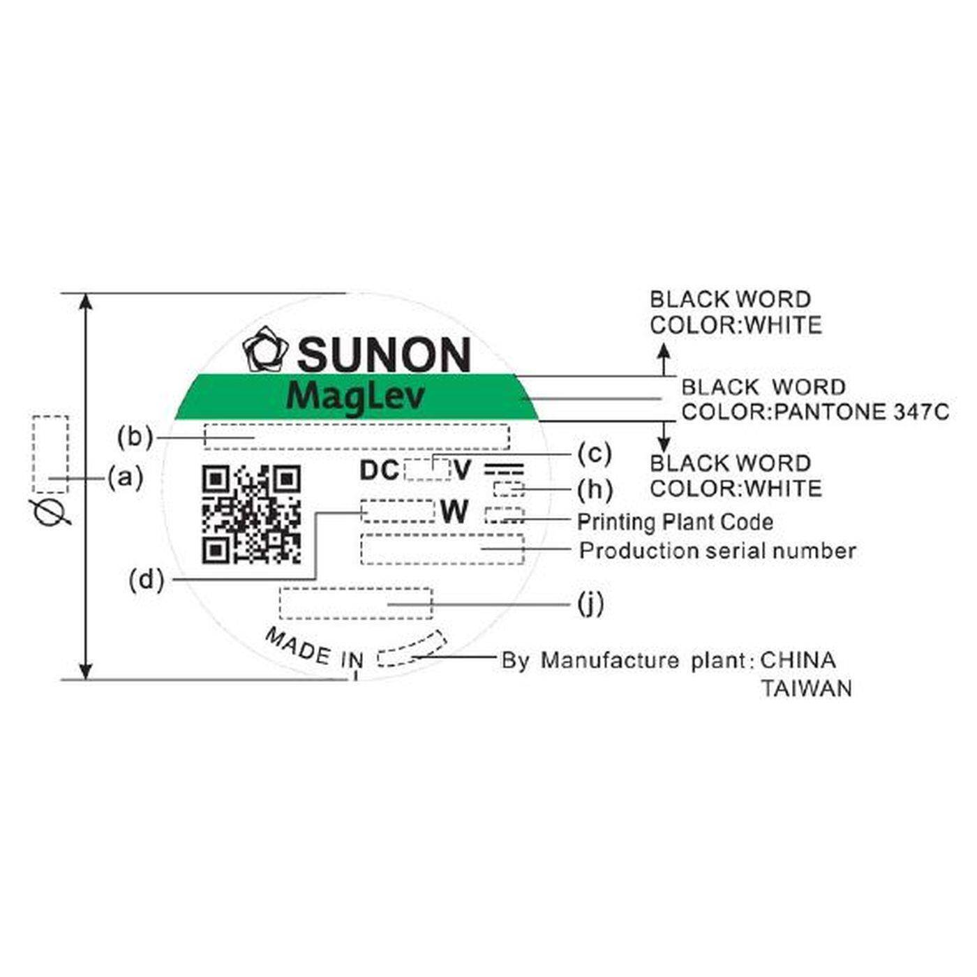 Fan 5V DC 0,4W 30x30x10mm 8m³/h 9500U/Min 8m³/h Sunon MF30100V21000UA99