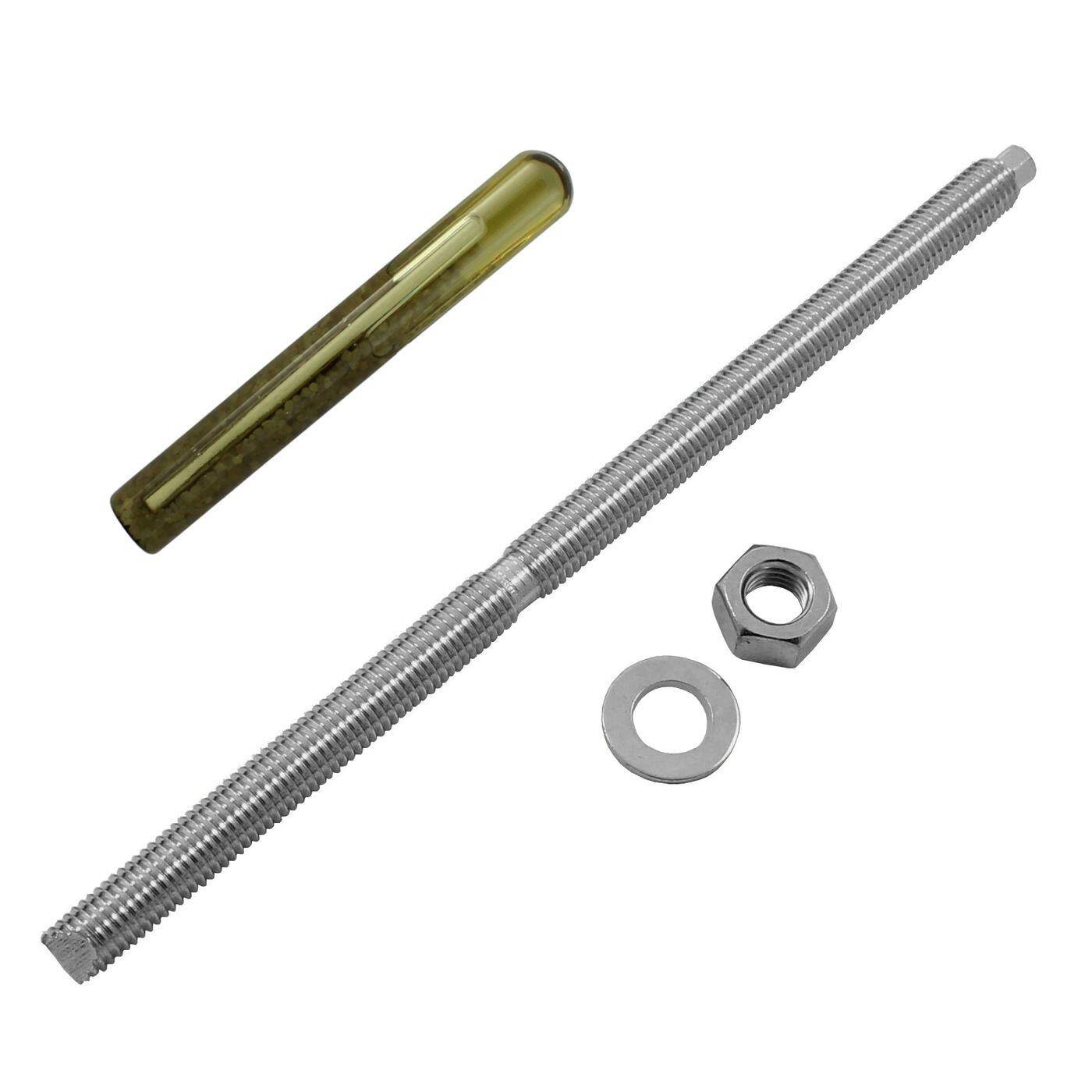 M12 x 250mm Ankerstange Edelstahl A4 Metalldübel Schwerlastdübel + Verbundankerpatrone M12 x 250mm Ankerstange Edelstahl A4 Metalldübel Schwerlastdübel + Verbundankerpatrone