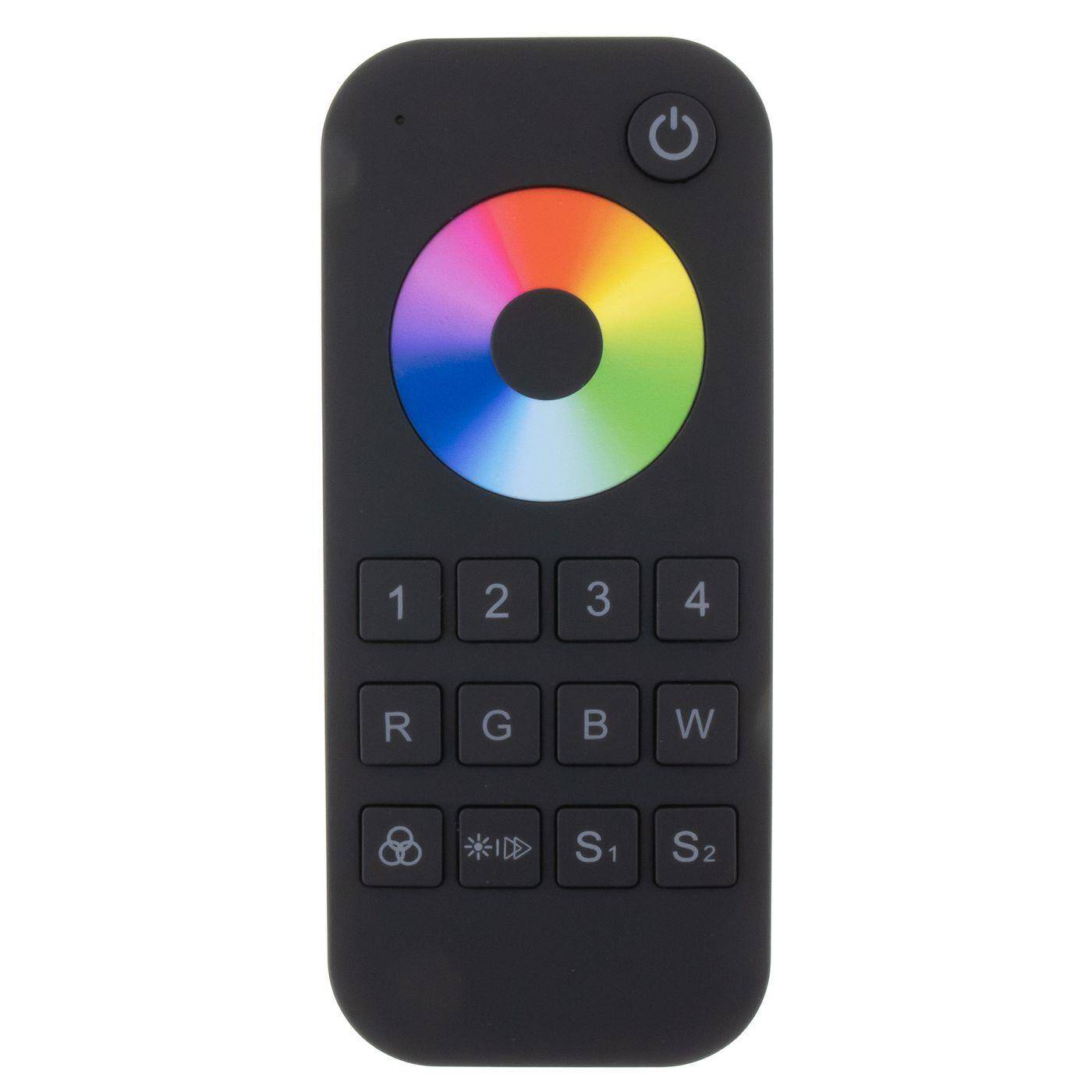 Elegance RGB RGBW LED 4-Zone Fernbedienung Touch schwarz RGB+W; 5-Pin