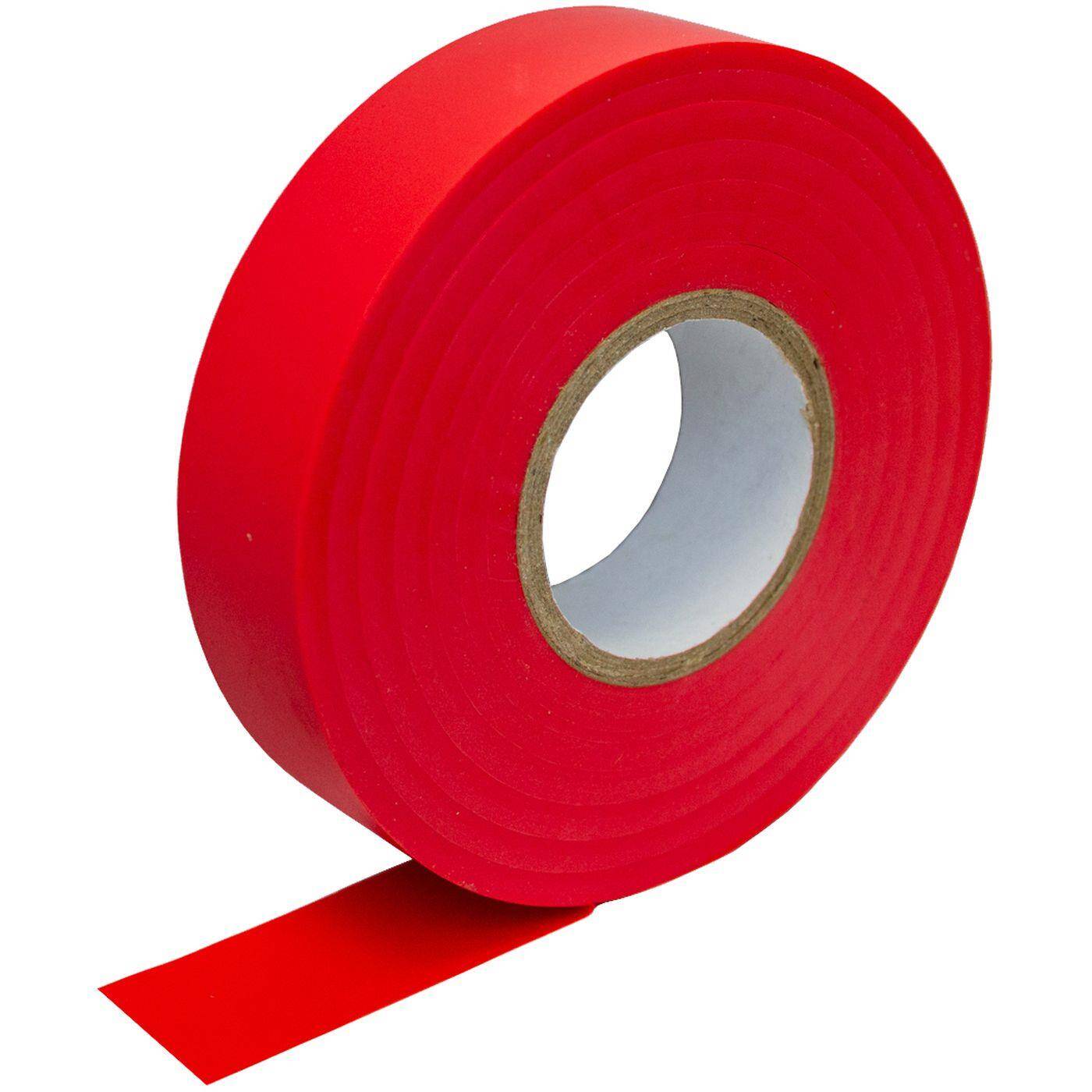 Lumonic 1 Rolle PVC Isolierband 19mm x 33m Klebeband rot Isoband I Geeignet für Elektriker und Bastler I Isolierklebeband in verschiedenen Längen und Farben