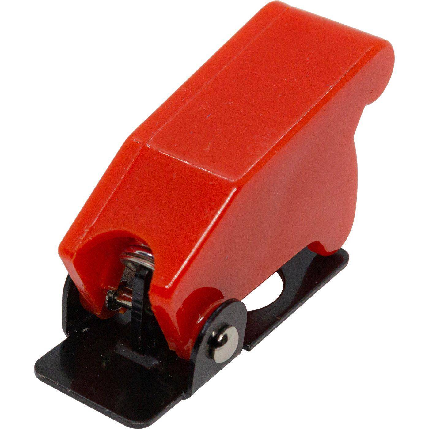 Lumonic Flip-Cover in rot für Kippschalter mit Durchmesser Ø12mm I Kunststoff Schutz Abdeckung für Kippschalter I Für's Auto und Zuhause