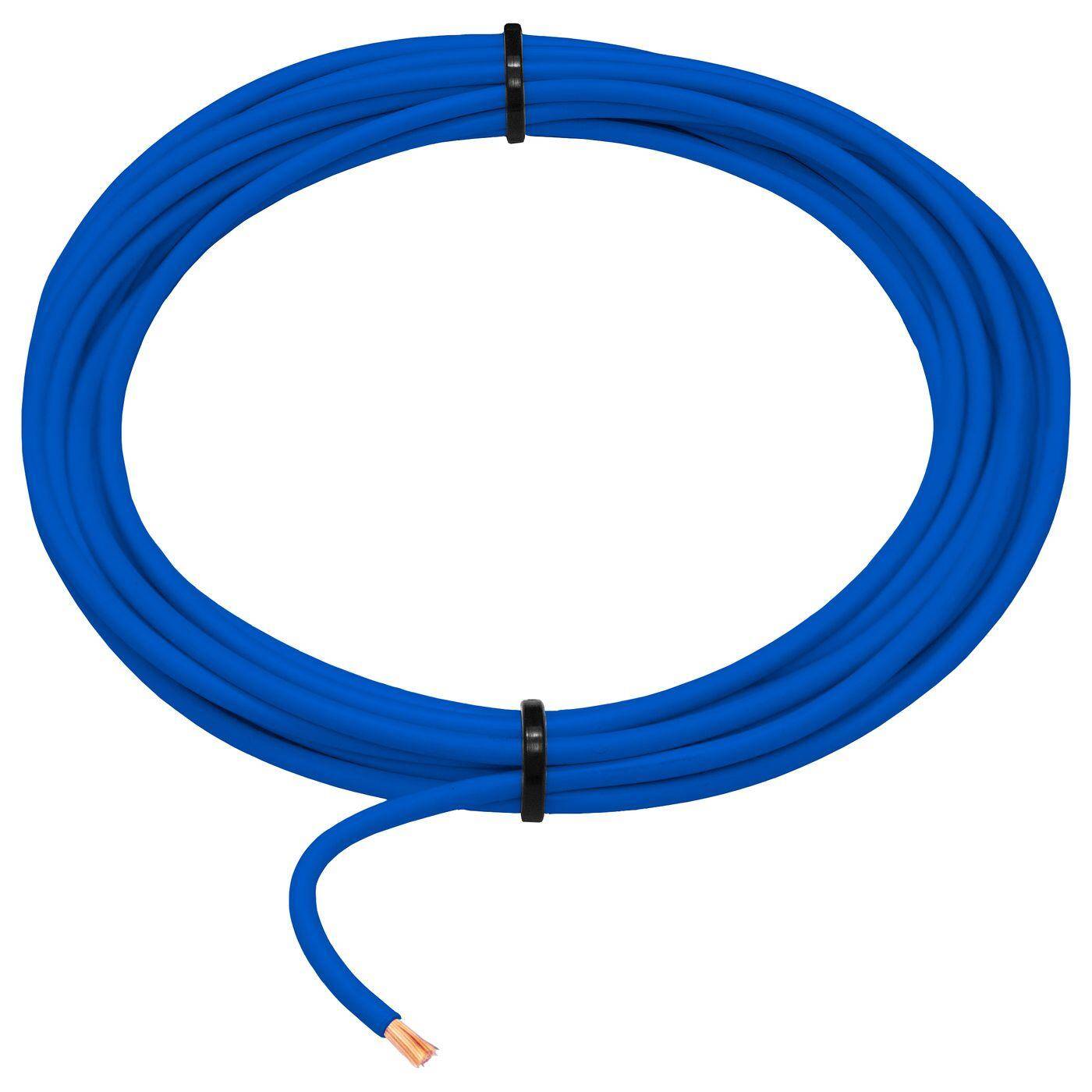 1m FLRY Fahrzeugleitung Blau 2,5mm² rund Kabel Litze KFZ Stromkabel
