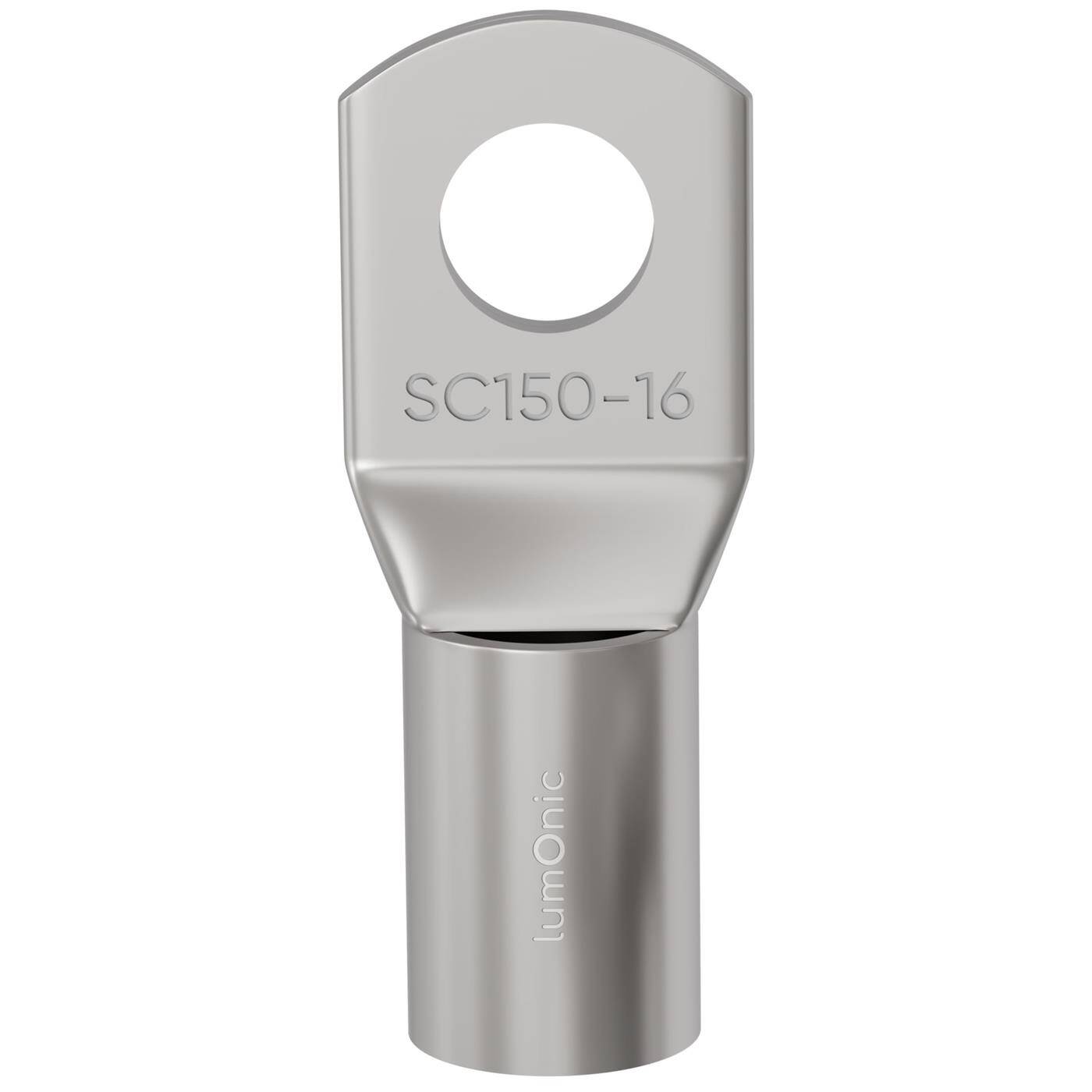 Tubular cable lug blank 150mm² Hole diameter M16 SC150-16 Ring lug Copper tinned