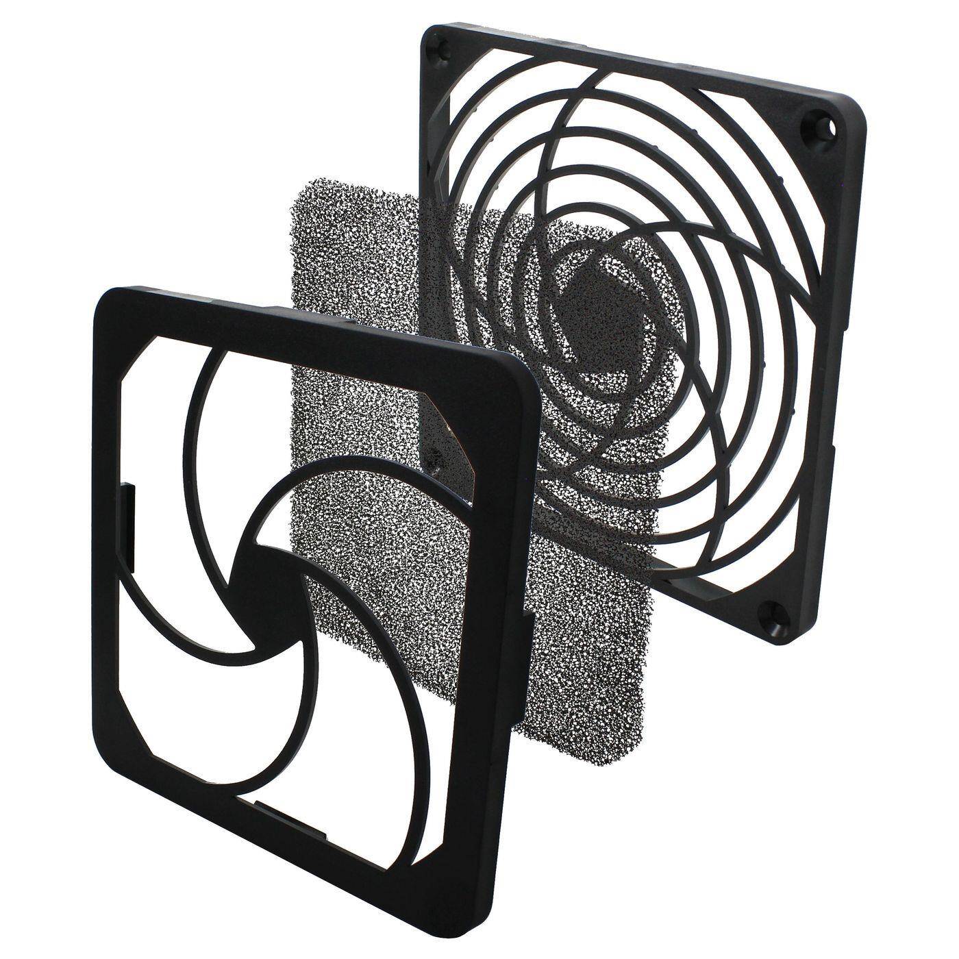 Lüftergitter + Staubfilter 120x120mm 30ppi 3-teilig Wechselfilter Lüftergitter + Staubfilter 120x120mm 30ppi 3-teilig Wechselfilter