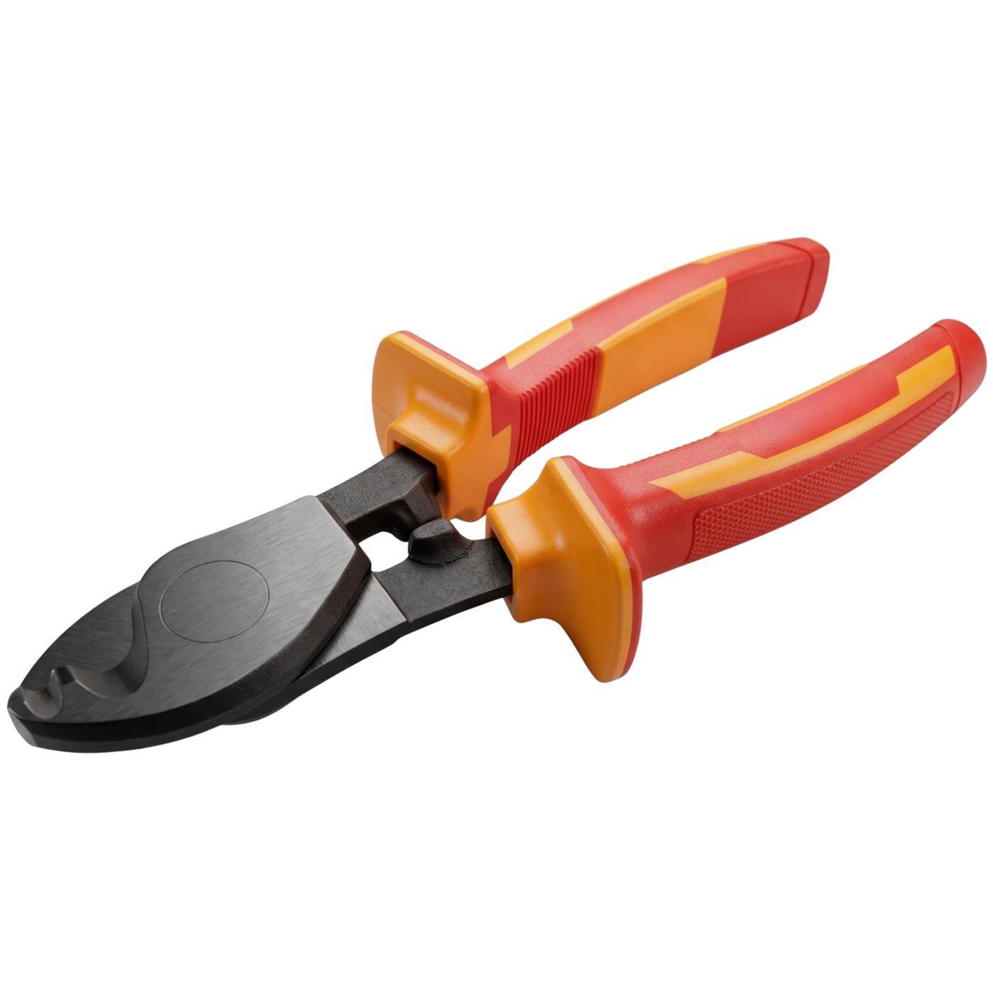 Lumonic VDE Cable Cutters 1000V, up to 22 mm², 160 mm - Hardened cutting edges, 60CrV steel, two-component handle, for supply cables in distribution systems and service connections