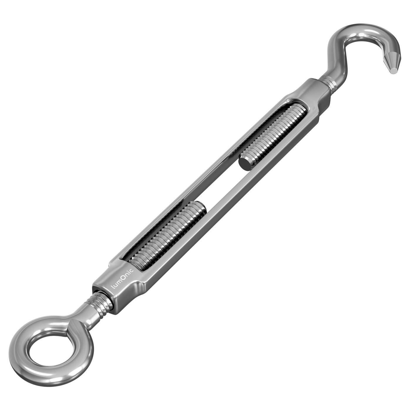 Seilspanner Öse-Haken Edelstahl V2A 304 M10 Spannschloss Wantenklemme