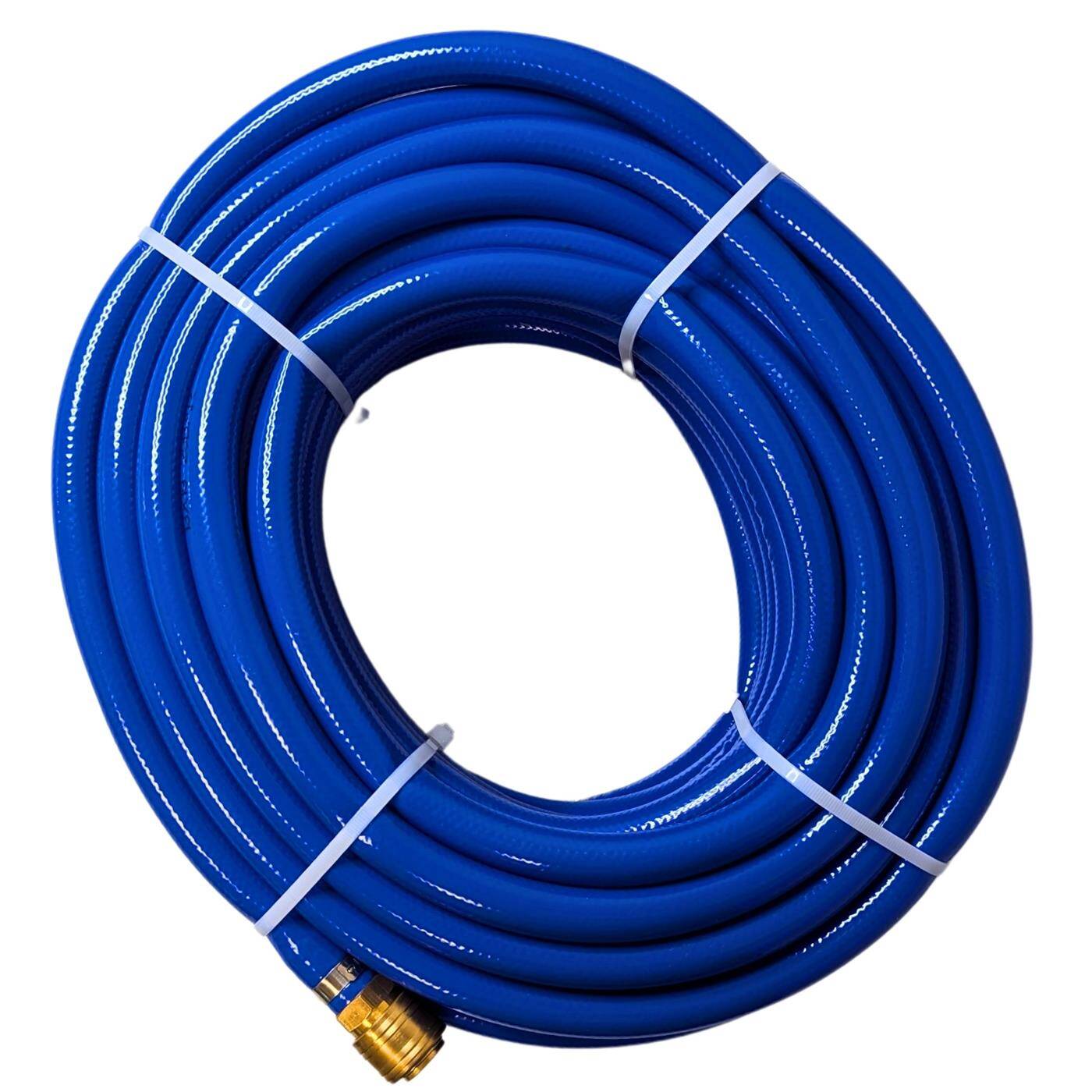 20m Druckluftschlauch mit Schnellkupplung 13mm PVC Druckluftverlängerung Dose & Stecker fertig konfektioniert flexibel, abriebfest und gewebeverstärkt