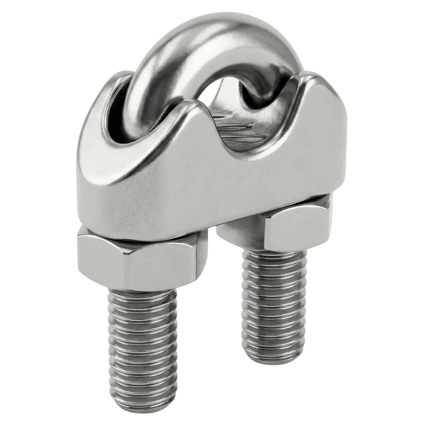 Drahtseilklemme Bügelklemme Edelstahl V2A 304 2mm Seilklemme Drahtklemme