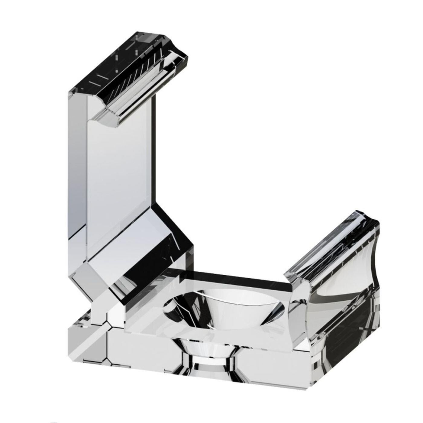 Mounting bracket for Lumonic Type C LED profiles Holder Plastic Transparent