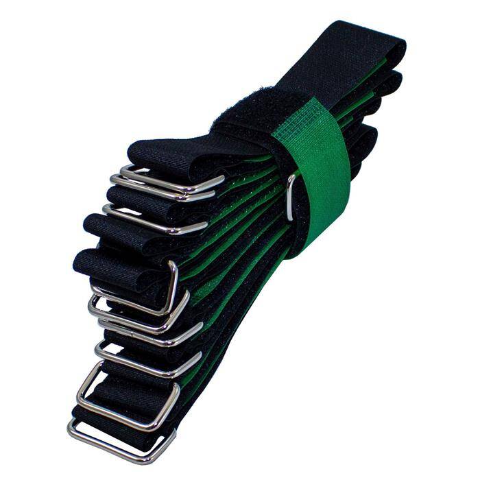 10x Hook + Loop Cable tie 400 x 30mm Black Green crossed Reusable Hook + Loop fastener 10x Hook + Loop Cable tie 400 x 30mm Black Green crossed Reusable Hook + Loop fastener