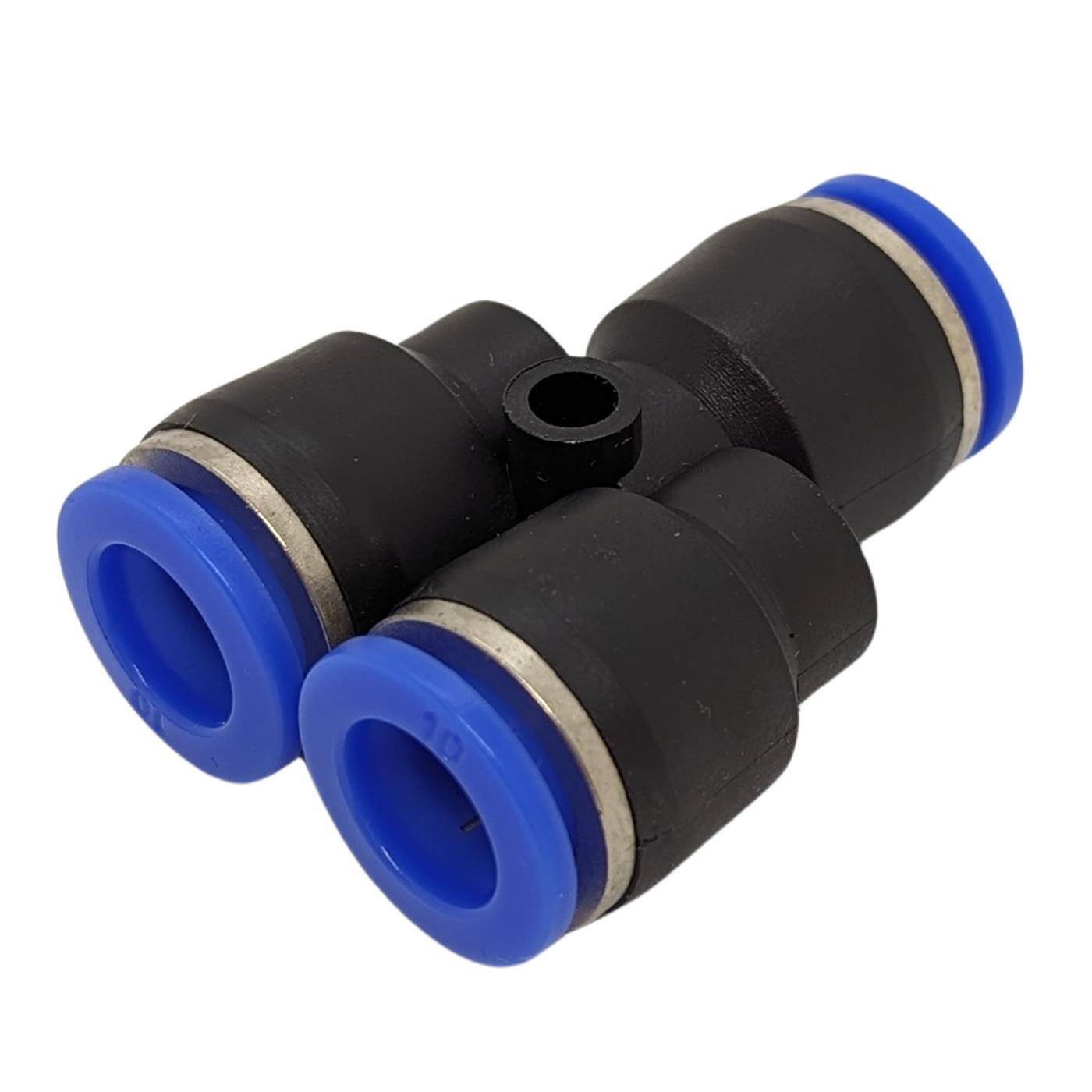 PU hose Y-connector 10mm Y-piece Push-in Pneumatic plug connector Y-distributor Compressed air