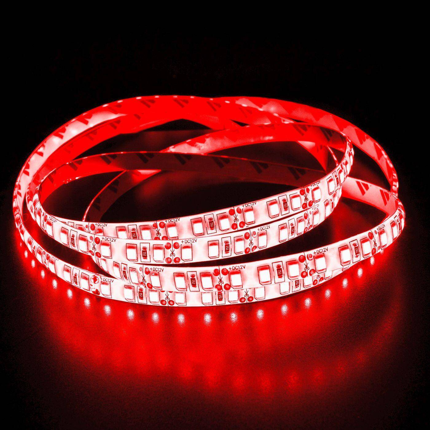Lumonic LED Strip 5m Rot LED Leiste 24V IP65 600LEDs 120 LED/m SMD2835 I LED Streifen I LED Stripe 500cm, LED Band, LED Lichtband