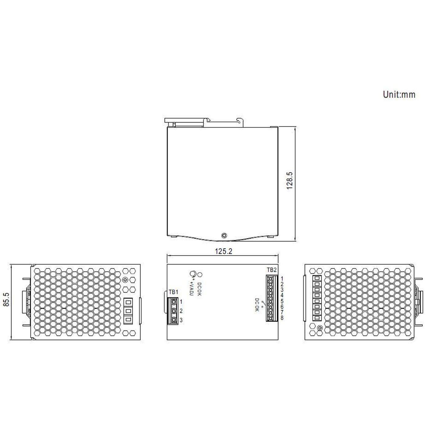 MEAN WELL SDR-480-24 480W 24V 20A Hutschienen Netzteil DIN-RAIL
