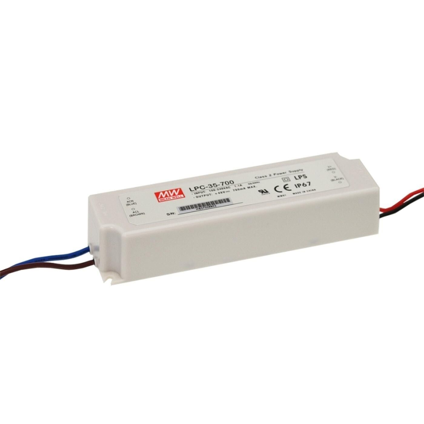 LPC-35-1050 32W 1050mA 9...30VDC Konstantstrom LED Netzteil Treiber Trafo IP67