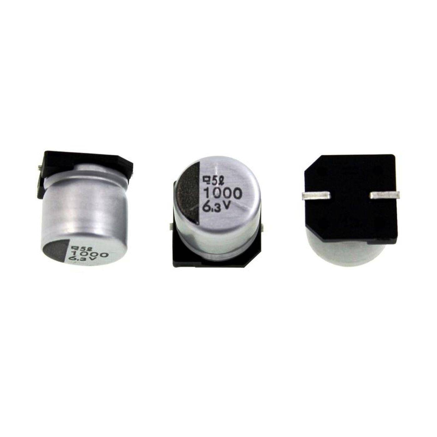 SMD Elko Kondensator 1000µF 6,3V | Elektrolytkondensator bis zu einer Temperatur von 85°C | 10x10mm | 1000uF EMV-6R3ADA102MJA0G United Chemi-Con
