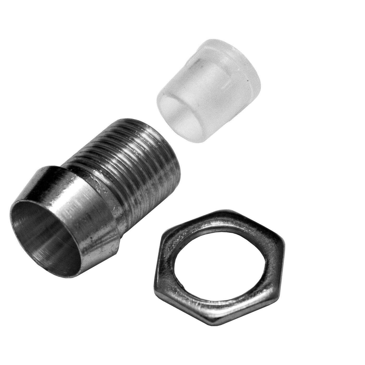 10x LED Fassung Halter 3mm Metall Chrom Schraub Sockel + Isolator 10x LED Fassung Halter 3mm Metall Chrom Schraub Sockel + Isolator