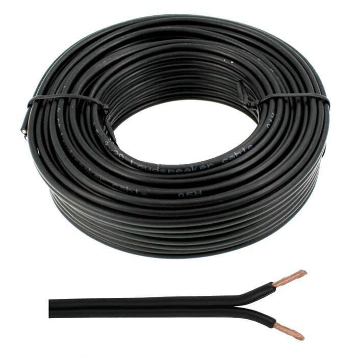 10m Lautsprecherkabel 2x 1,5mm² Schwarz Audiokabel Boxenkabel 10m Lautsprecherkabel 2x 1,5mm² Schwarz Audiokabel Boxenkabel