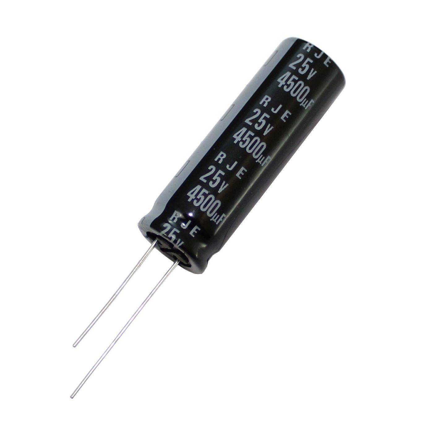 Elko Kondensator Radial 4500µF 25V 105°C 12,5x40mm RJE-25V245AI9#Q 4500uF