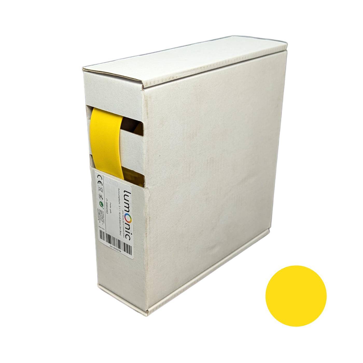 3m Schrumpfschlauch Box 3:1 18 -> 6mm Gelb Flexibel