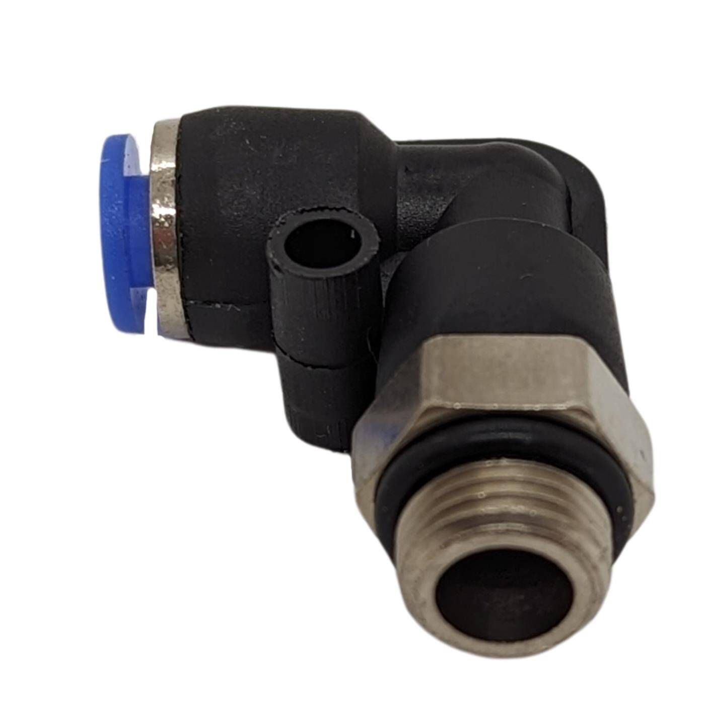 PU Schlauch 90° Steckverbinder Fitting mit Außengewinde 4mm*1/8Zoll Winkel-Verbinder L-Steckverbinder pneumatischer Steckverbinder Fitting Druckluft & Automatisierung