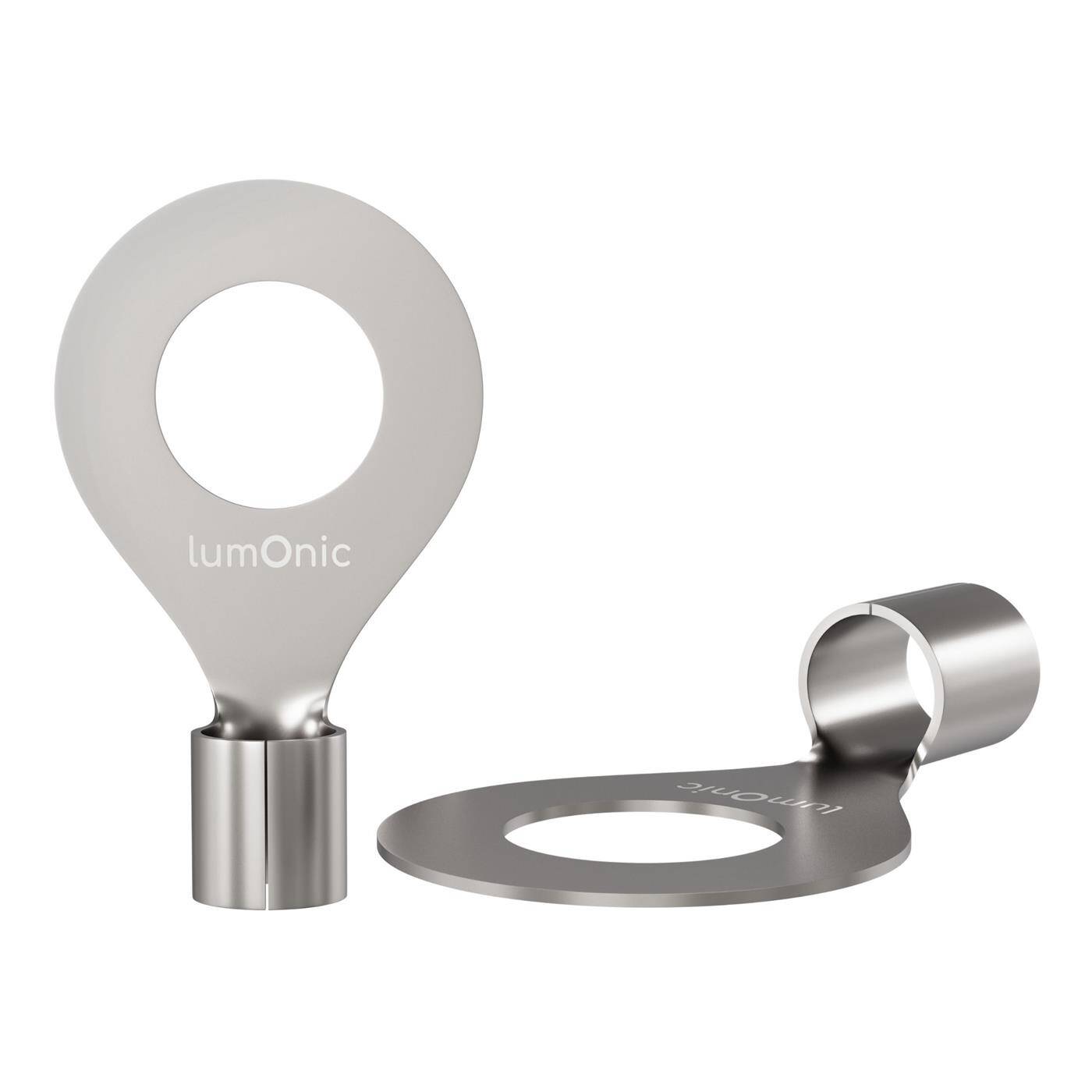 Lumonic 25x Ringkabelschuh 16-25mm² blank | M16 | Kupfer verzinnt | sichere Kabelverbindung ohne Löten | Crimp-Kabelschuh unisoliert | KFZ, Maschinenbau, Wohnmobil, Batterie