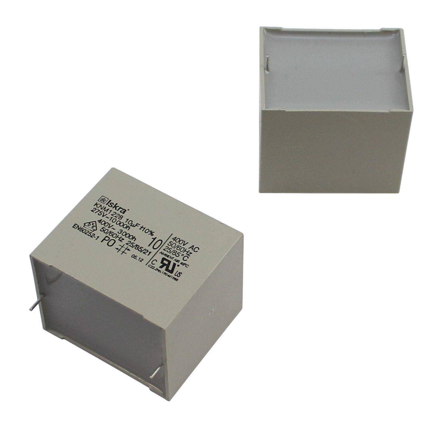 Motorkondensator 10µF 400V AC RM37,5 KNM122810U10%400V 10uF