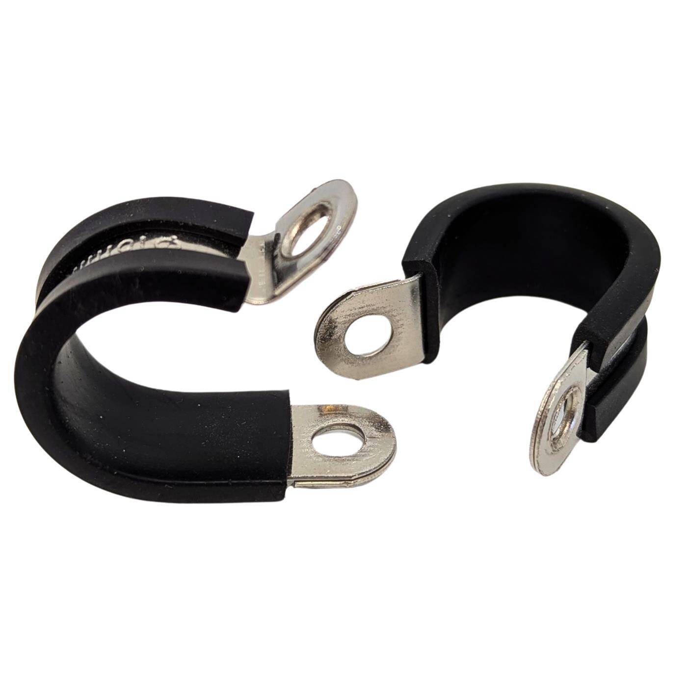 5x P-Clip Leitungsschelle Edelstahl V2A mit Gummi 16mm Rohrschelle Befestigungsschelle