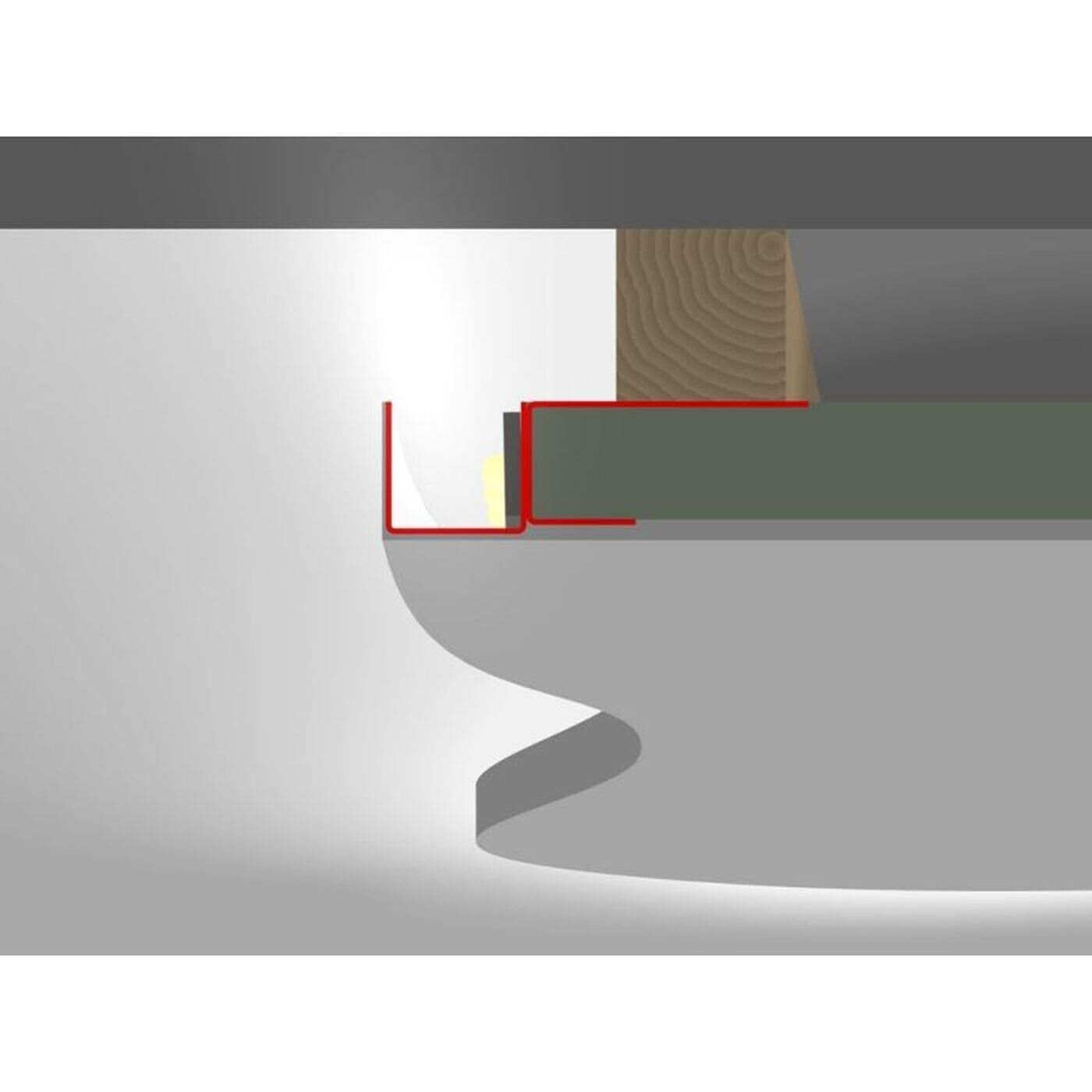 2m LED Drywall profile DSL flex for floating surfaces for Plasterboard Steel Zinc sheet