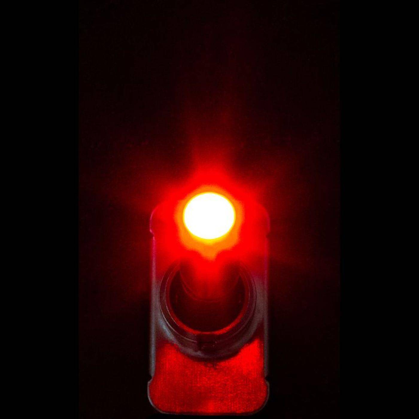 Lumonic Edelstahl Wippschalter Ausschalter mit LED Rot 12mm Durchmesser I 45x18x23mm mit einem 6,3x0,8mm Flachstecker I Geeignet für 20V 12A & -25°C bis +85°C