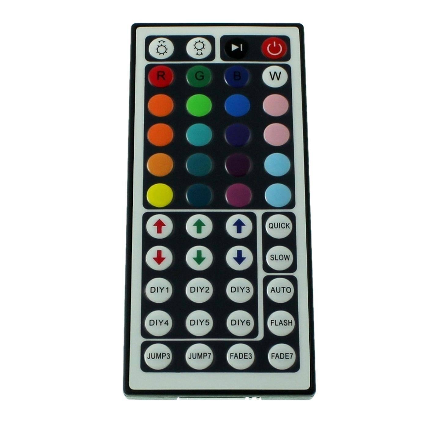 RGB LED 44Key Controller 12V 72W RGB; 4-Pin Plug + Play