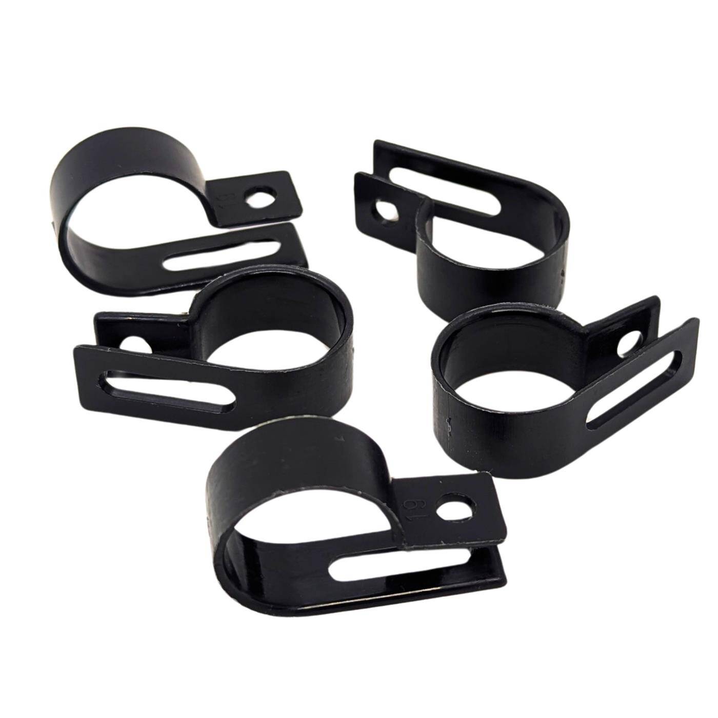 100x P-Clip für Kabel 19mm schwarz Nylon Kabelschelle Kabelhalter Chassisklemmen