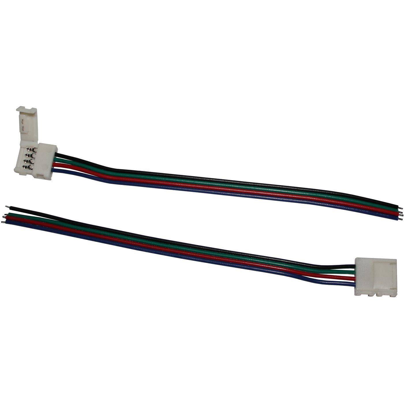 15cm RGB LED Clip Connector with Cable for 10mm RGB LED Strip 15x5mm 15cm RGB LED Clip Connector with Cable for 10mm RGB LED Strip 15x5mm