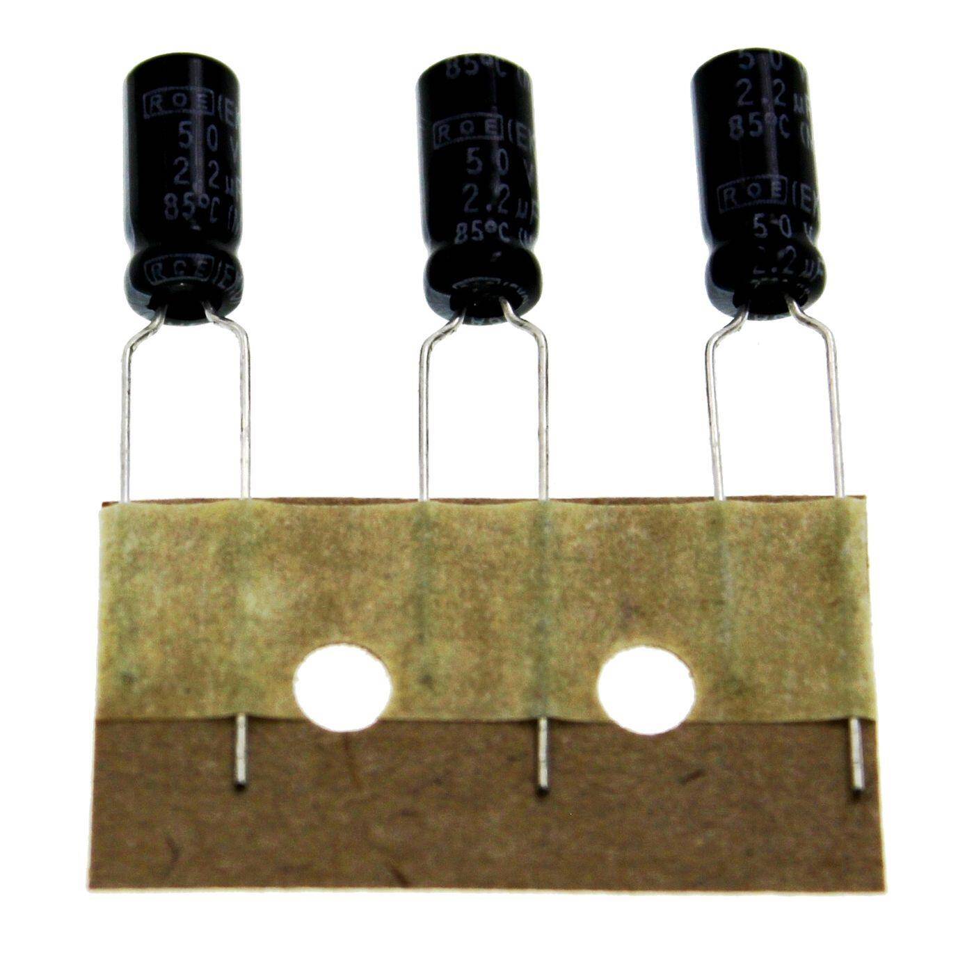 Elko Capacitor Radial 2,2µF 50V | Electrolytic capacitor up to a temperature of 85°C | 5x11mm | 2,2uF EKO00AA122HL0K Vishay