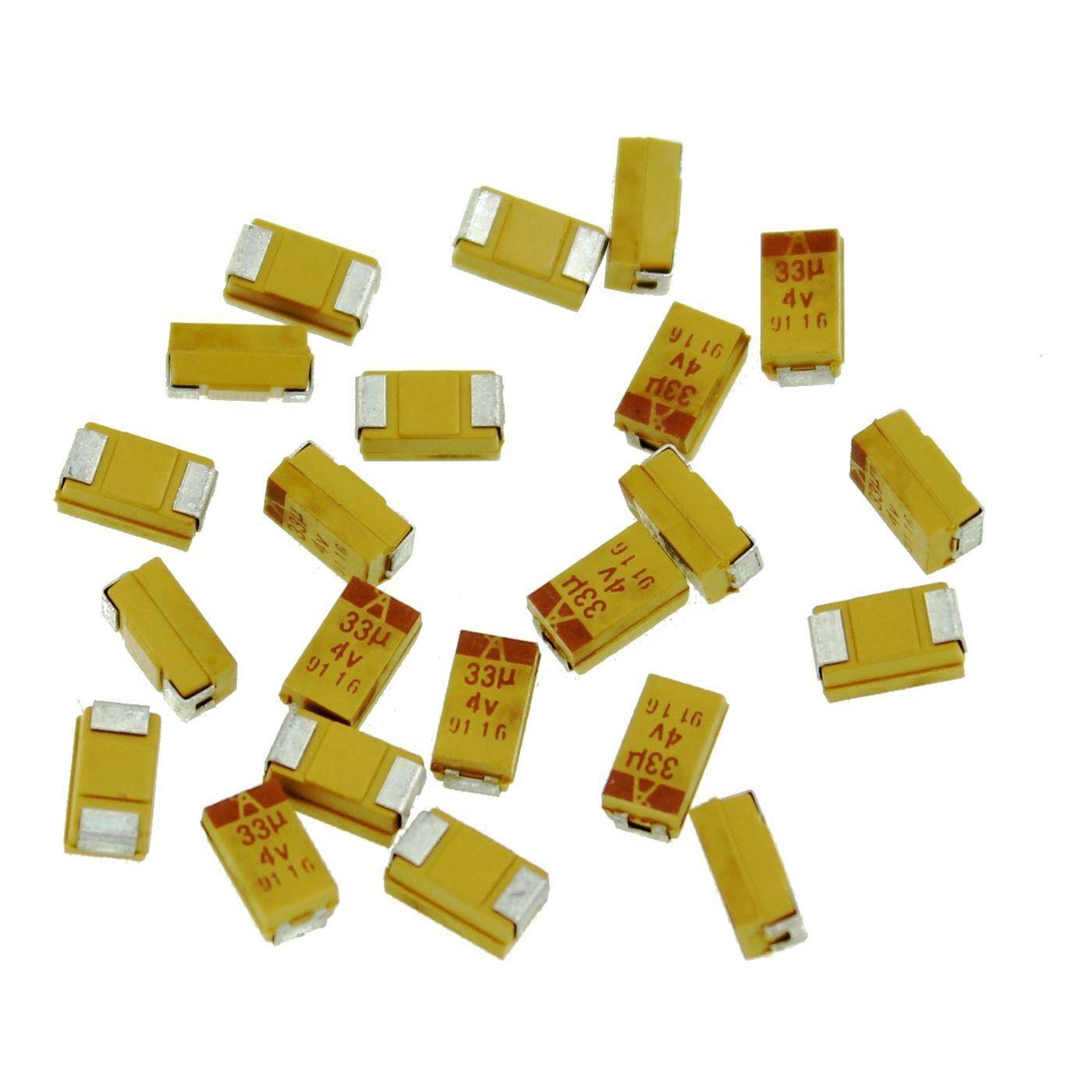 Tantalum Capacitor SMD C 33µF 4V 125°C 6x3,2mm AVX TAJC336M004R 33uF