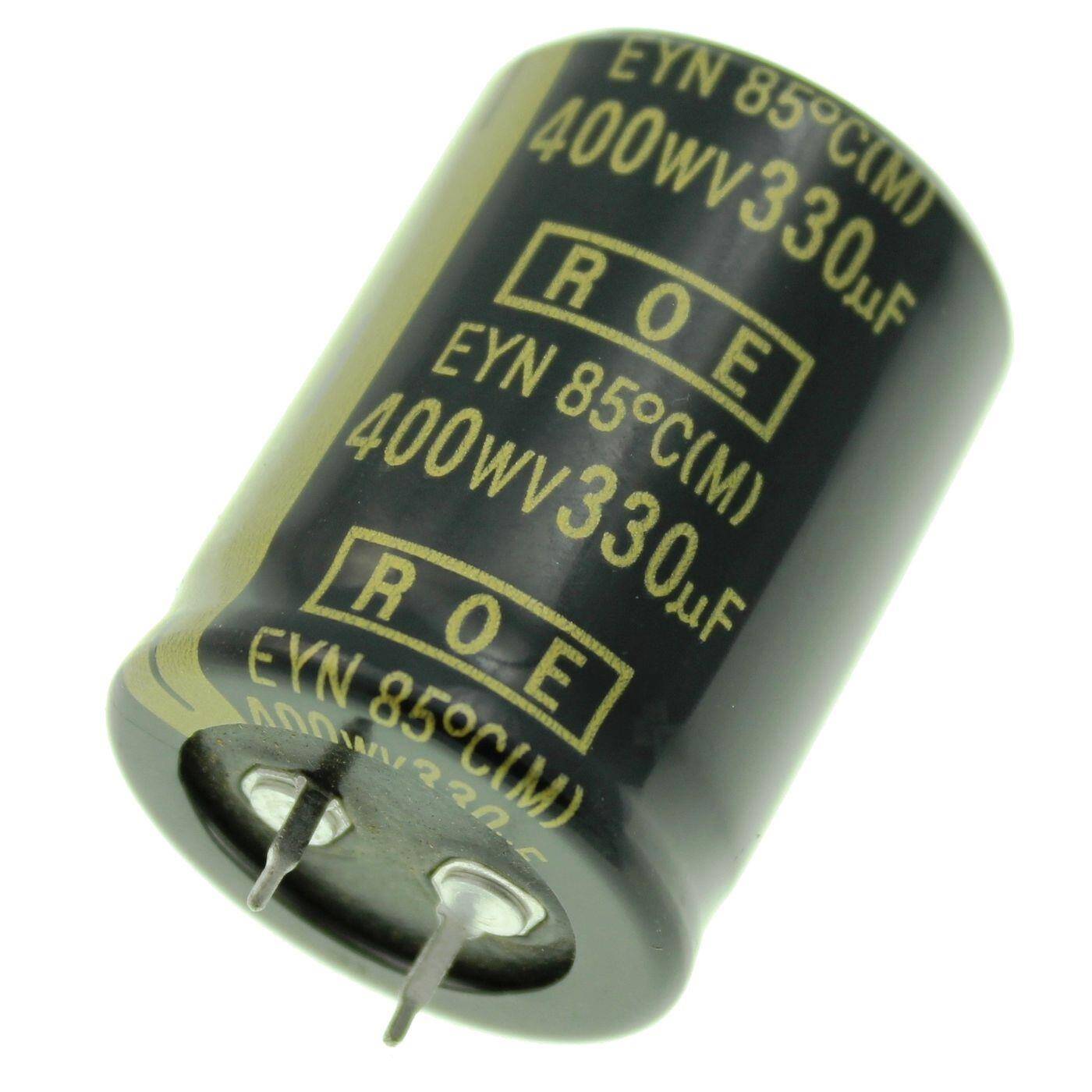 Snap-In Elko Kondensator 330µF 400V | Elektrolytkondensator bis zu einer Temperatur von 85°C | 30x40mm | 330uF EYN07BB333X02K Vishay