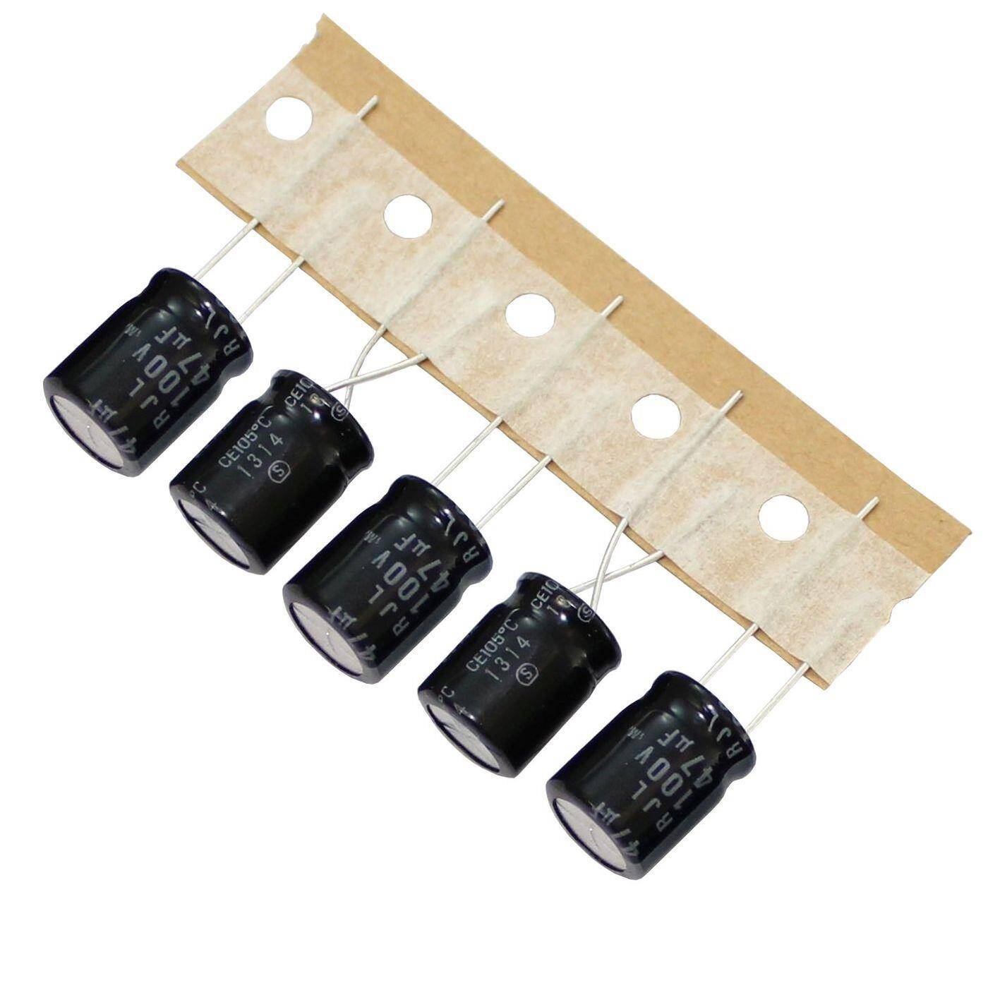 Elko Kondensator Radial 47µF 100V 105°C 10x12,5mm RJL-100V470MH3#-T2 47uF