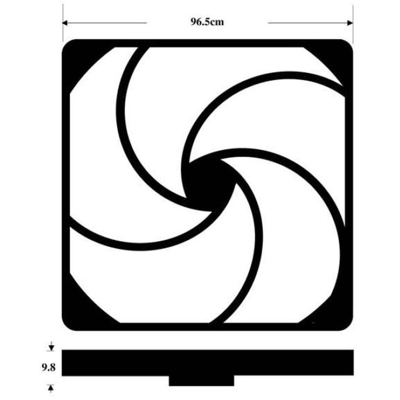 Fan grille + Dust filter 92x92mm 45ppi 3-part spin-on filter Fan grille + Dust filter 92x92mm 45ppi 3-part spin-on filter