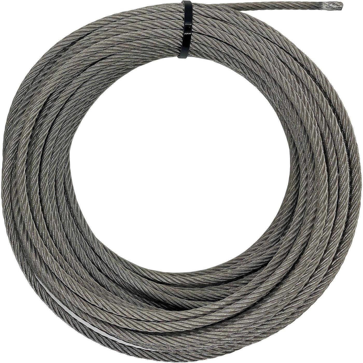 Drahtseil 25m Edelstahl V4A 316 8mm 7x19 Seile rostfrei für Ranksysteme